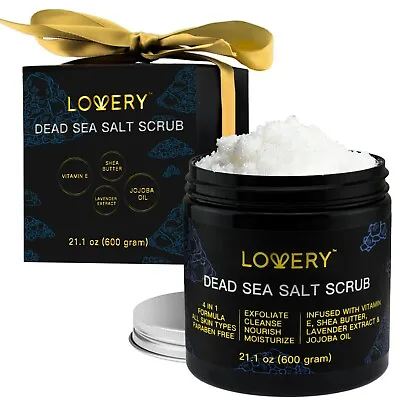 Dead Sea Salt Scrub - Natural Handmade Exfoliating Body Scrub • $29.99