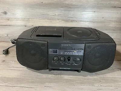 Vintage SONY CFD-V10 Portable Stereo FM Radio CD Cassette Player Boombox READ • $50