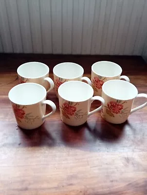 Set Of 6x M&s Marks And Spencer Oriental Garden Mugs VGC • £38