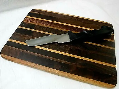 Handcraft Cheese Cutting Board & 10  SS Knife -Oak Maple Cherry Wood Laminated  • $12.50