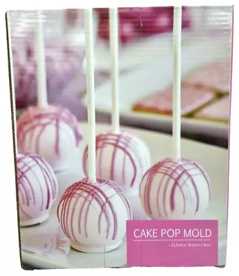 Cake Pop Mold 20 Silicone Non-Stick Tray New With Cake Sticks • £9.77