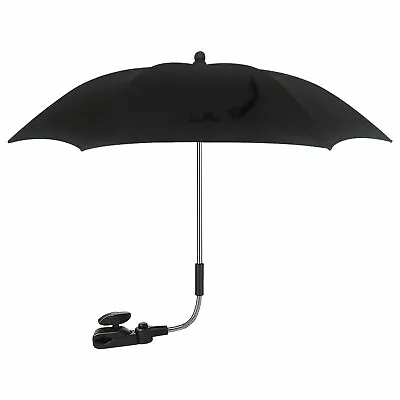 Universal UV Parasol Sun Canopy Pushchairs Pram Buggy Clip On Stroller Umbrella • £14.99