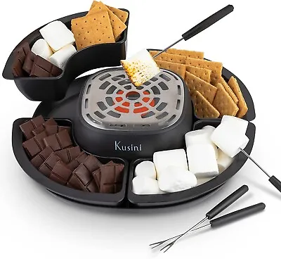 Smores Maker Tabletop Indoor Electric Marshmallow Roaster Roasting Forks Trays • $109.99