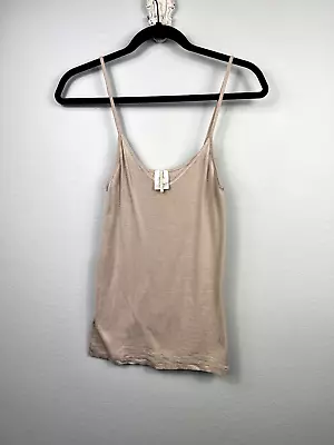 Vanessa Bruno Women's V-Neck Mercerized Cotton Tank Top Size 2 • $24.98