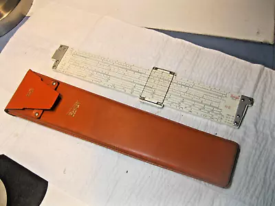 Older Keuffel & Esser K&E Slide Rule 10 Deci-Lon 68 1100 Leather Case • $24.99