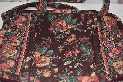 Vera Bradley Large Shoulder Bag Tech Bag In Retired Wildwood Pattern Made In USA • $65.99