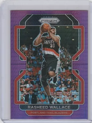 2021-22 Panini Prizm #258 Rasheed Wallace Trail Blazers Purple Hyper Factory Set • $9.99