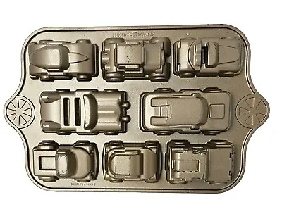 Nordic Ware USA 8 Sweet Rides Vintage Cars Cake Pan Mold Non Stick 1.2 L 5 Cups • £23.16