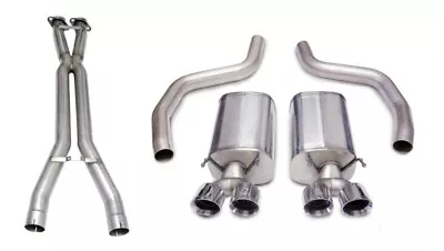 Corsa Sport 3.0  Cat-Back 4.0  Twin Tips 2006-2011 Corvette C6 Z06 ZR1 • $2626.99