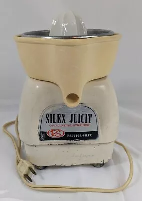 Vintage Proctor-Silex JUICIT Oscillating Strainer Deluxe Orange Juicer TESTED  • $30