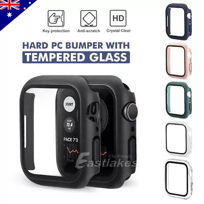 For Apple Watch IWatch Series SE 6 5 4 3 2 1 Case Full Glass Cover 38 40 42 44mm • $7.95