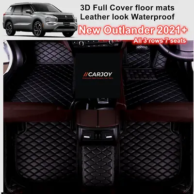 $195 • Buy 3D Full Cover Waterproof Car Floor Mats For Mitsubishi Outlander 7 Seats 2021+