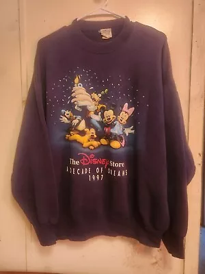 Vtg Disney Sweatshirt Made In Usa 1997 A Decade Of Dreams Size Xl • $25