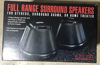 $99.88 • Buy Jasco Full Range Speakers Surround Sound System Acoustic Design NEW