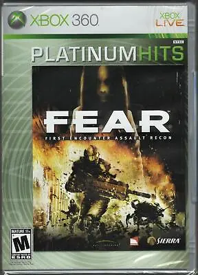 FEAR (Platinum Hits) Xbox 360 (Brand New Factory Sealed US Version) Xbox 360 • $38.99