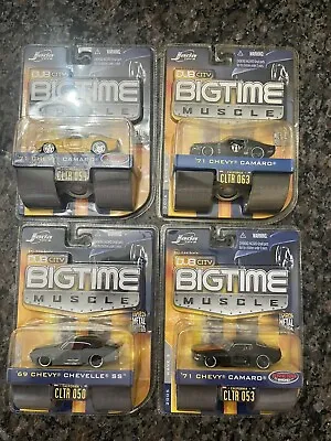 LOT OF  4 JADA DUB CITY BIG TIME MUSCLE 1/64 DIE CAST CARS Chevelle And Camaro • $49