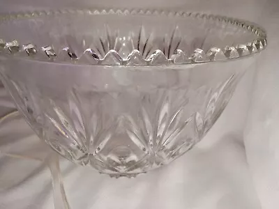 Indiana Glass Co Princess LARGE Glass Punch Bowl And Ladel Vintage VGUC • $27.29