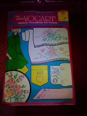 Vogart Transfer Pattern Embroidery Or Painting Hearts & Flowers • $5.70