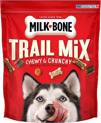 Milk-Bone Trail Mix With Real Beef & Sweet Potato Dog Treats 20 Ounces • $16.99