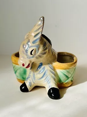 Vintage Ceramic Succulent Planter Pot Donkey Made In Japan 4x4 • $27.99