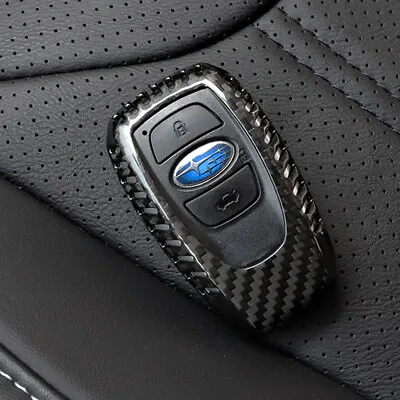 Key Fob Case Carbon Fiber Protector Cover For Subaru BRZ WRX Legacy Outback XV • $29.43