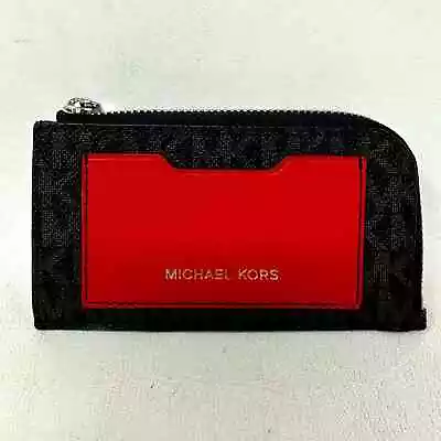 Men's Michael Kors Cooper L-Zip Wallet OS - Red/Black • $67