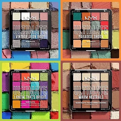 NYX Ultimate 16 Eyeshadow Palette *NEW VERSION* BRAND NEW *CHOOSE SHADE* • £11.99