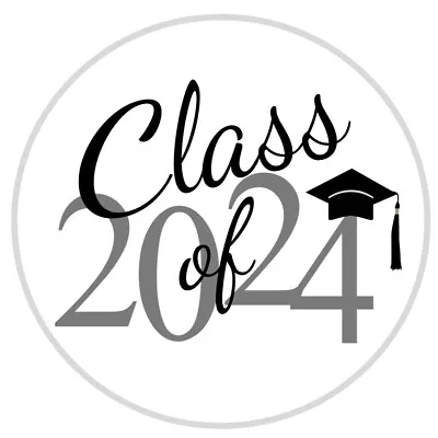 108 Seals Class Of 2024 Graduation Label - Hershey Kiss Labels -Party Favors • $3.79