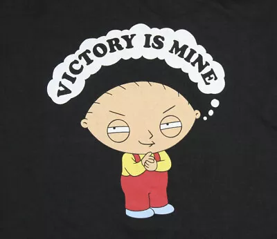 Family Guy T Shirt Mens XL Black “Victory Is Mine” Stewie Griffin • $14.95