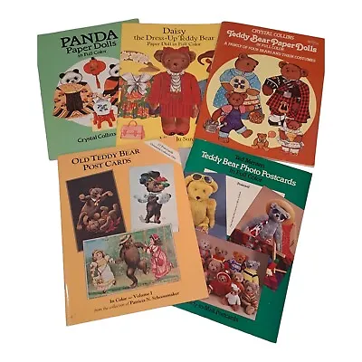 Lot Of 5 Vintage Teddy Bear/Panda Postcards & Paper Doll *READ* • $22