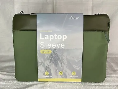 Free Shipping -Laptop Sleeve - Green 13-14inch W/ Handles  - MacBook Air HP Dell • $17.99