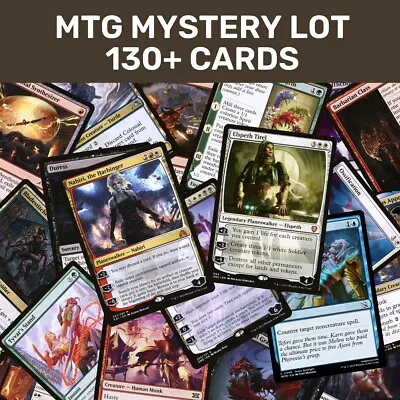 Magic The Gathering MTG Mystery Lot Bundle Booster Packs Over 130 Cards • £4.95