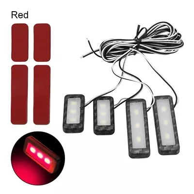 $13.58 • Buy 4Pcs Car LED Armrest Interior Door Handle Light  Car Styling Inner Bowl Light