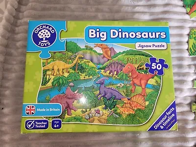 £4 • Buy Orchard Toys Big Dinosaurs 50 Piece Jigsaw Puzzle VGC