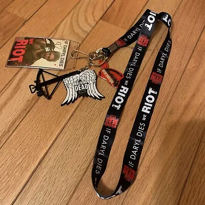 AMC The Walking Dead Lanyard With Tags Key Rings Just Funky • $19.95