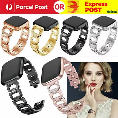 $10.99 • Buy AU Smart Watch Bands Strap Metal Bracelet Wrist Band Women For Fitbit Versa / 2