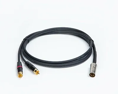 Naim Premium Aux Input  5 Pin Din To Dual Phono RCA Cinche Mogami 2965 Cable. • £84.80