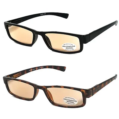 Pro Computer Anti Reflective Tinted Lens UV Protect Sun Reader Reading Glasses • $18.99