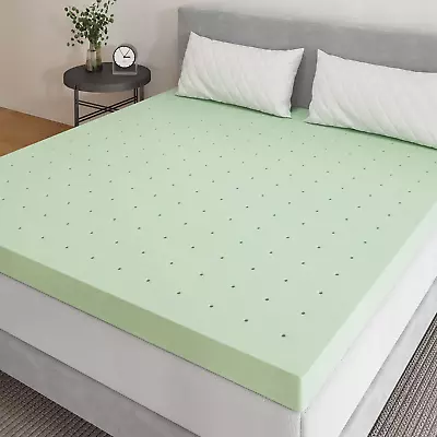 Mattress Topper Queen High Density 4 Inch Memory Foam Mattress Topper With Gel  • $135.99