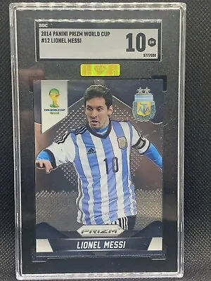 2014 Panini Prizm World Cup Lionel Messi #12 MBA SGC 10 GEM MINT • $500