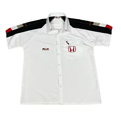 Honda Bar Mens Official Merchandise Racing Car Shirt White And Black Size Large • £23.99