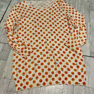 J.Crew Factory Orange Print Charley Sweater | S • $20