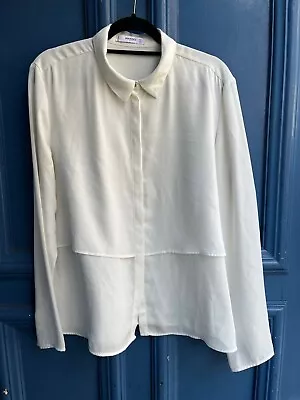 Mango Ladies Shirt Ivory Classic Size L • £3