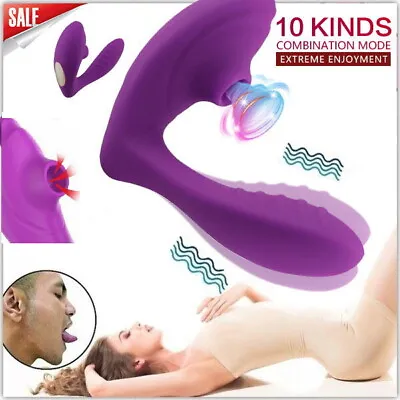 $36.95 • Buy Sucking Vibrator Clit Sucker Nipple G-Spot Clit Stimulator Female Sex Toy Couple