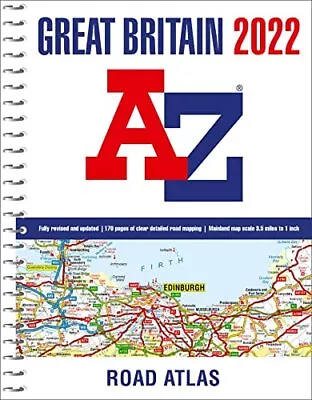 Great Britain A-Z Road Atlas 2022 (A4 Spiral) • £10.39