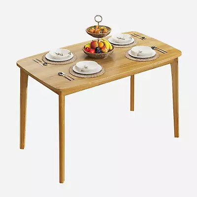 Dining Table 47“ Malaysian Oak Kitchen Table Farmhouse Wood Dining Table For 2 • $203.88