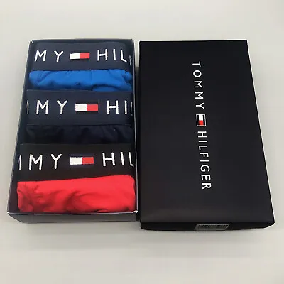 Tommy Hilfiger Mens Boxers Trunks 3 Pack Several Colours Classic CK Fit With Box • $13.55