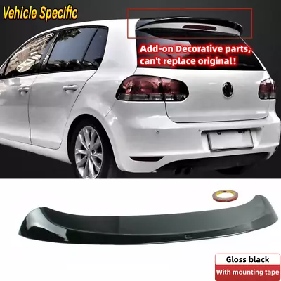 $76.60 • Buy FIT FOR VW Golf GTI  R MK6 Hatchback 2010-2014 REAR ROOF SPOILER TOP WING LIP