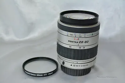 SMC Pentax-FA 28-80mm 1:3.5-5.6 Lens With Rear Cap Crystal Optics UV Filter • $29