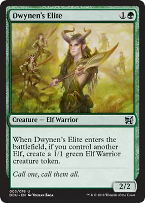 1x DWYNEN'S ELITE - Elf - Duel Deck/Origins - MTG - NM - Magic The Gathering • £2.99